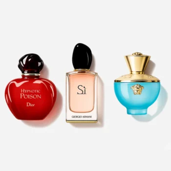Combo of 3 Perfumes: Dior Hypnotic Poison, Giorgio Armani Sì, Versace Dylan Turquoise 100ml