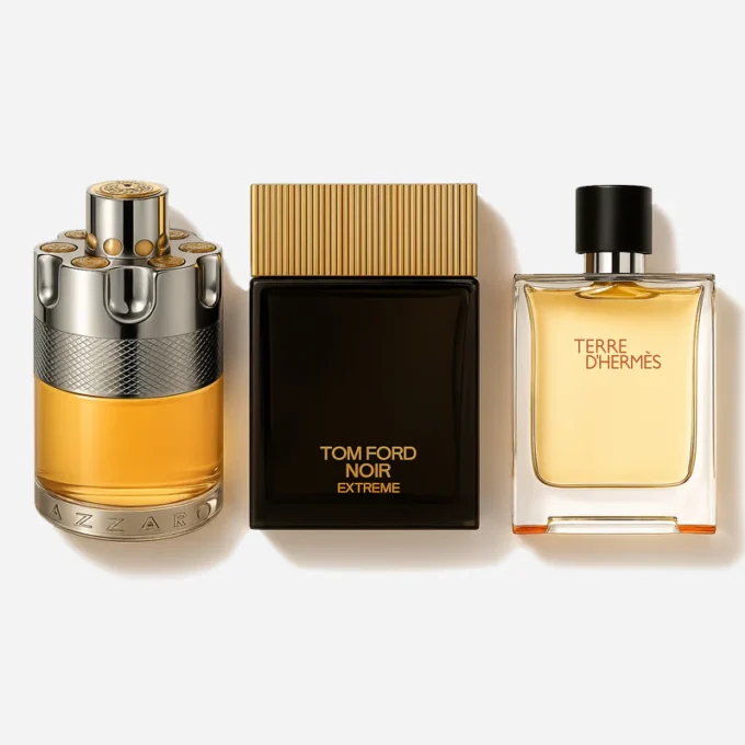 Combo of 3 Fragrances 100ml: Terre d'Hermès, Azzaro Wanted, Tom